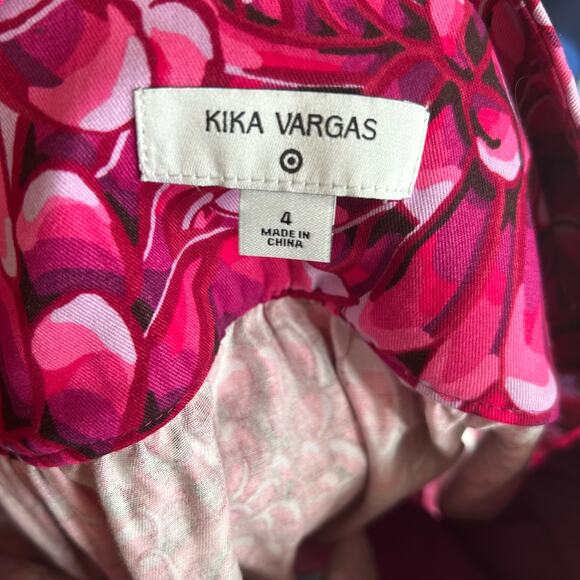 Kika Vargas x Target Mum Floral Scallop Edge Mini Skirt Size 4 NWT Pink Floral - Picture 4 of 10